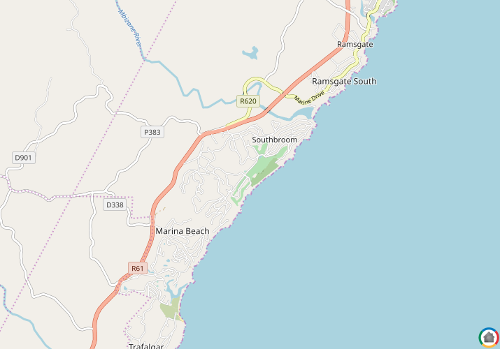 Map location of Southbroom